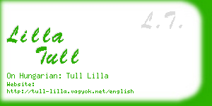 lilla tull business card